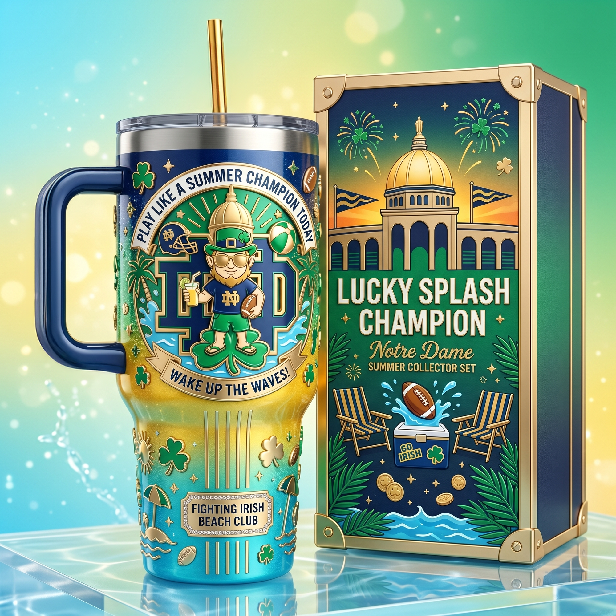 NDFI 40oz Tumbler With Handle LNTH