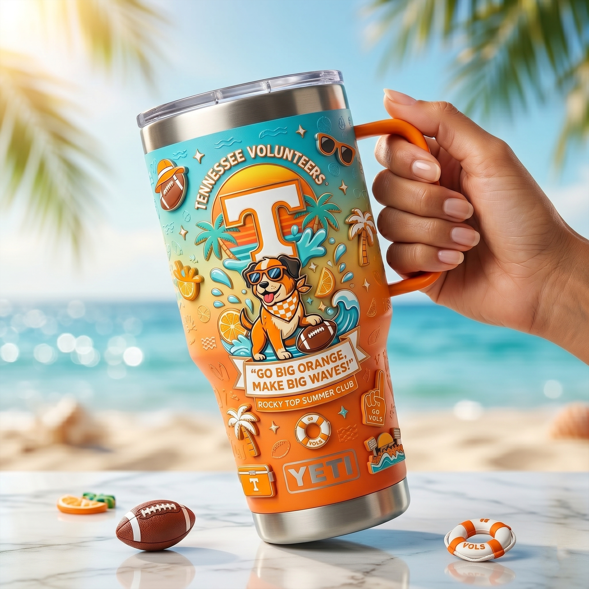 TVF 40oz Tumbler With Handle LNTH