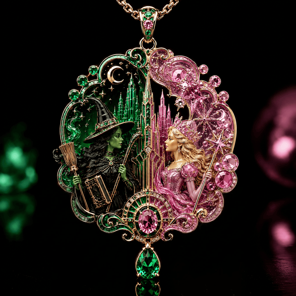 WCKD Solid Gold Chain with Diamond Pendant PDL