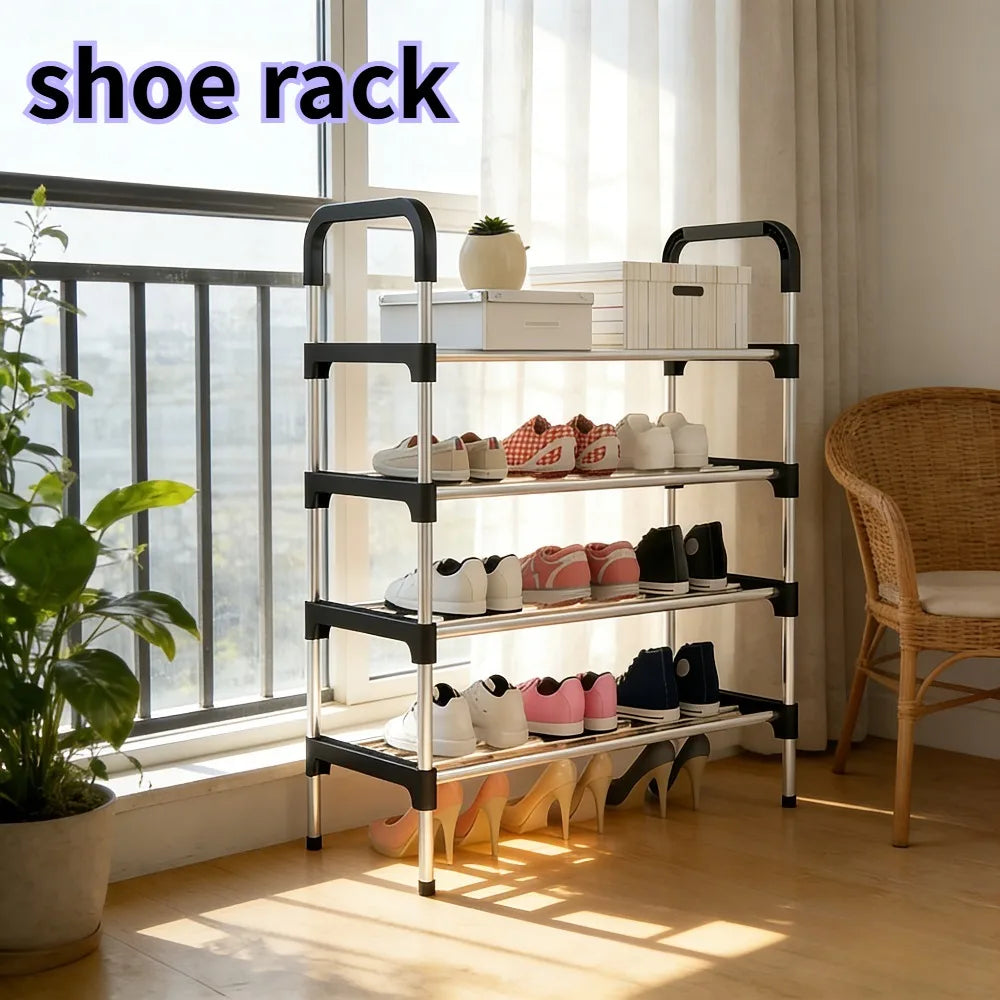 Multi-Layer Shoe Cabinet, Space-Saving Shoe Rack Organizer