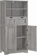 Tall Storage Cabinet with 2 Drawers, Adjustable